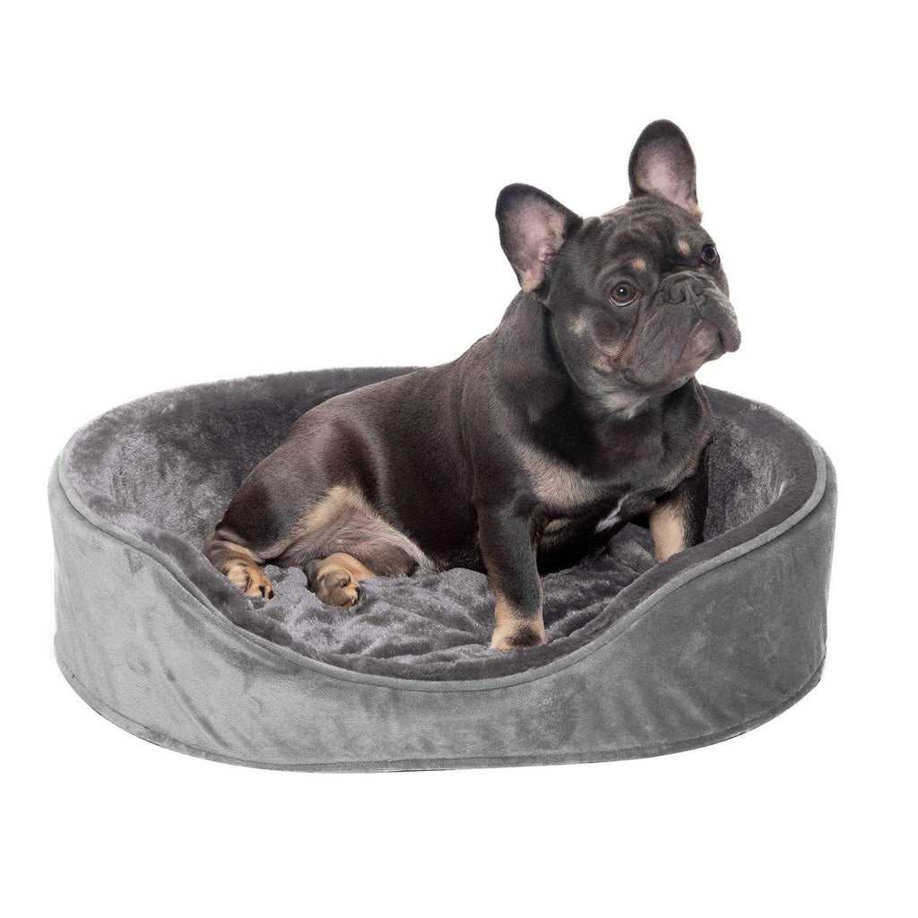 Plush Velvet Oval Dog Bed U761