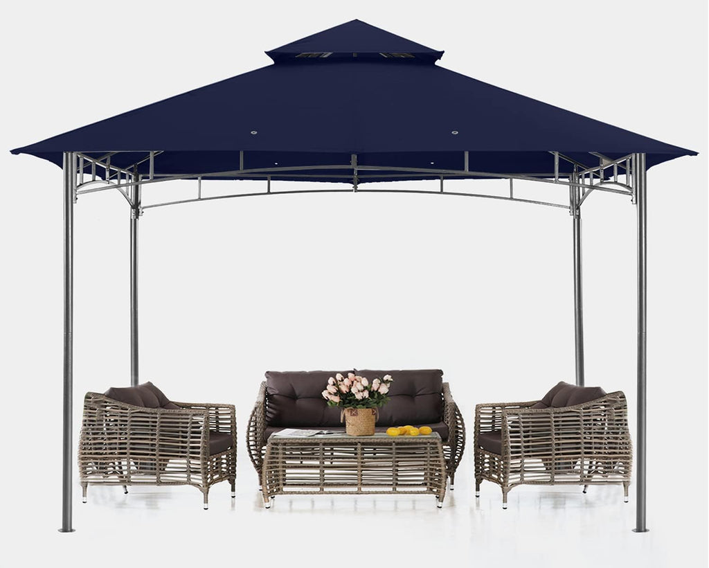 10x10 Gazebo with Netting, Khaki R920412