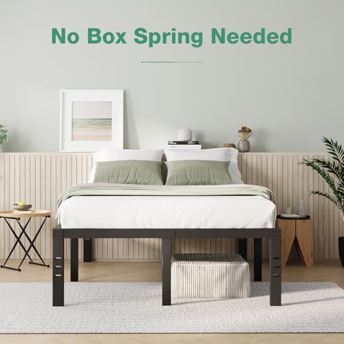 Full Size 14 Inch Metal Platform Bed Frame with Storage H778818