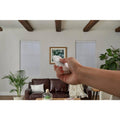 White Cordless Blackout Motorized Cellular Shade with Remote Control K667679