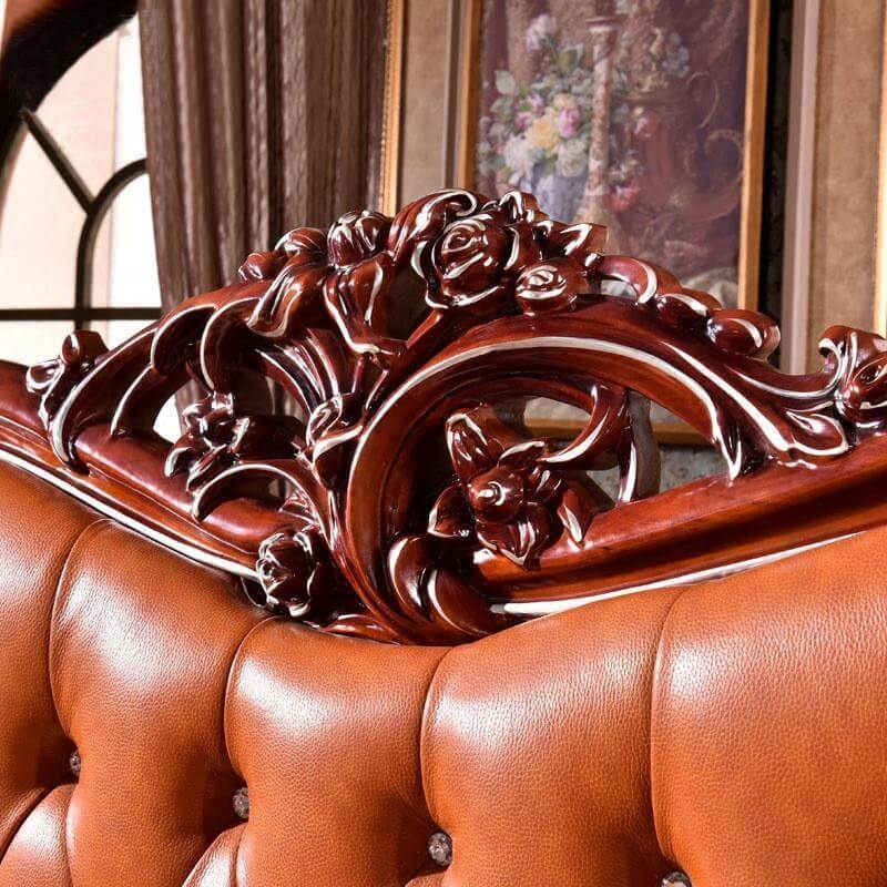 4-Piece Leather Bedroom Furniture Set J153692