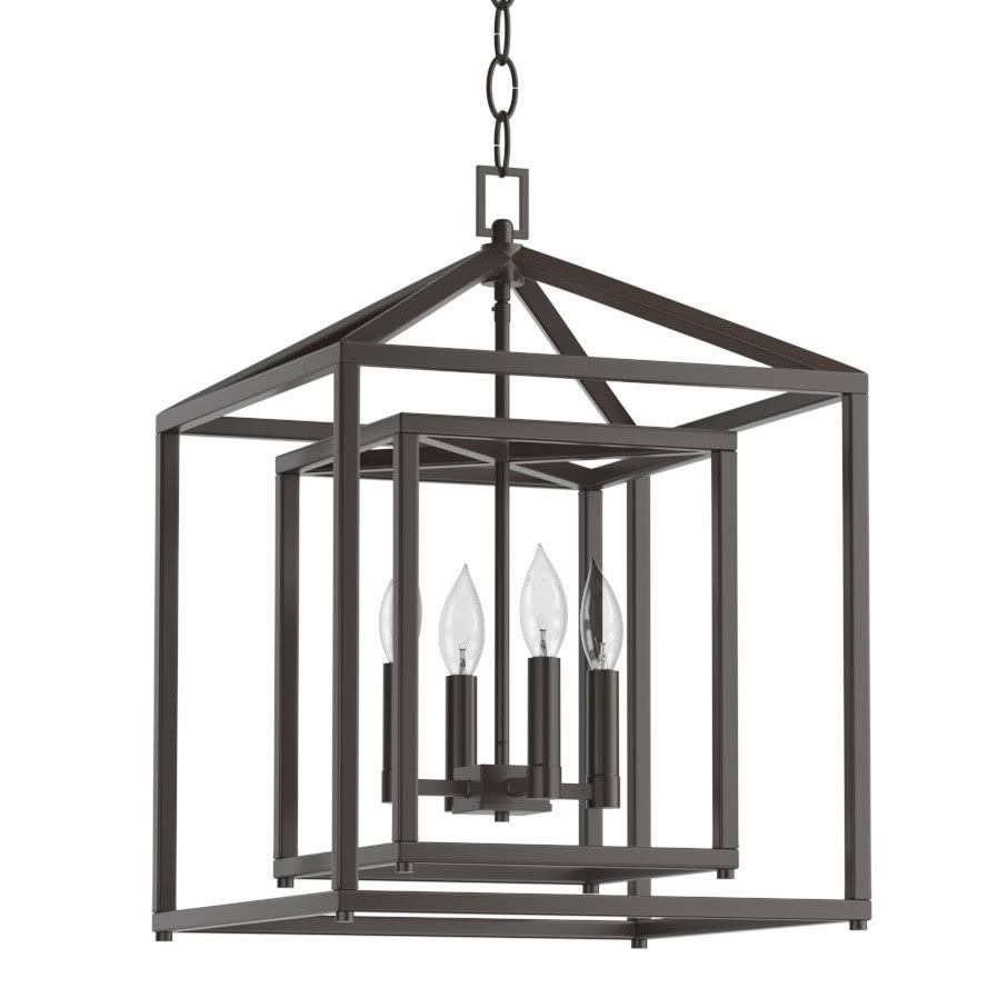 17x22 Wide 4 Light Candle Style Chandelier with Oil Rubbed Bronze A6132