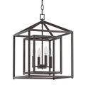 17x22 Wide 4 Light Candle Style Chandelier with Oil Rubbed Bronze A6132