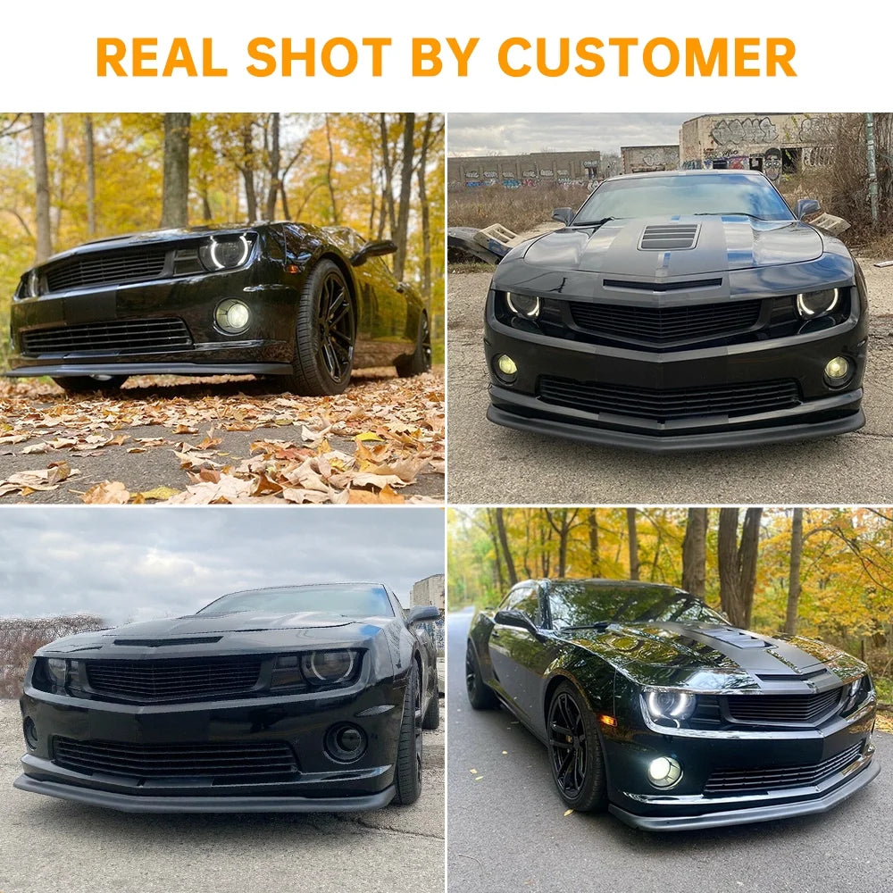 Front Heritage Bumper Upper Grille Grill Mesh for 2010-2015 Chevrolet Camaro SS LT ZL1 Dark Argent C51850