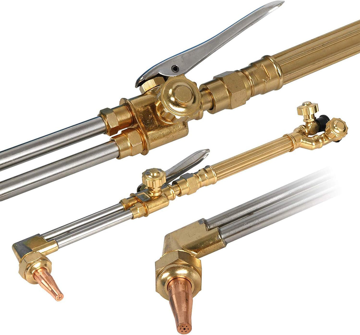 Oxygen & Acetylene Gas Cutting Torch and Welding Kit with Two Hose, Regulator Gauges, Storage Case R139