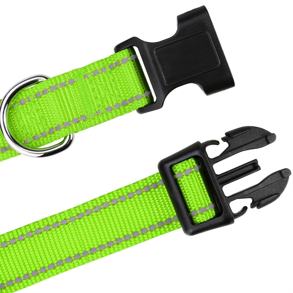 Reflective Nylon Adjustable Dog Collar with Quick Release Buckle N529055