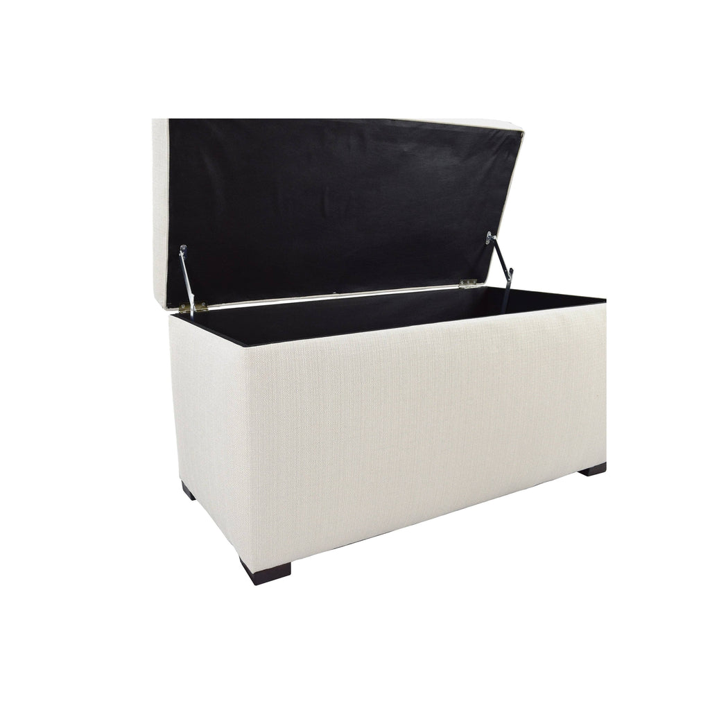 Beige Tufted Storage Bench S946