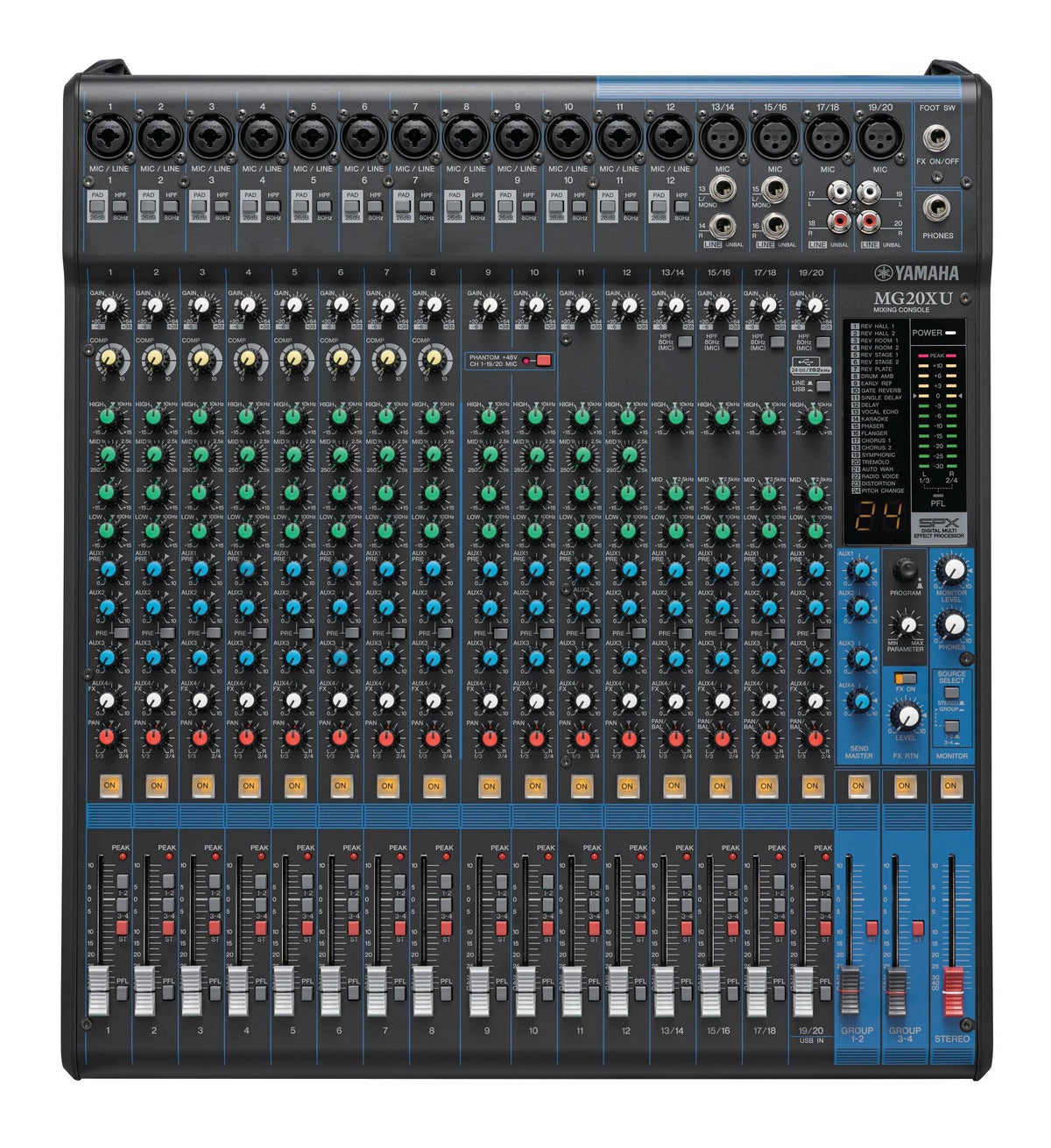 20-Input 6-Bus Mixer with Effects R62462