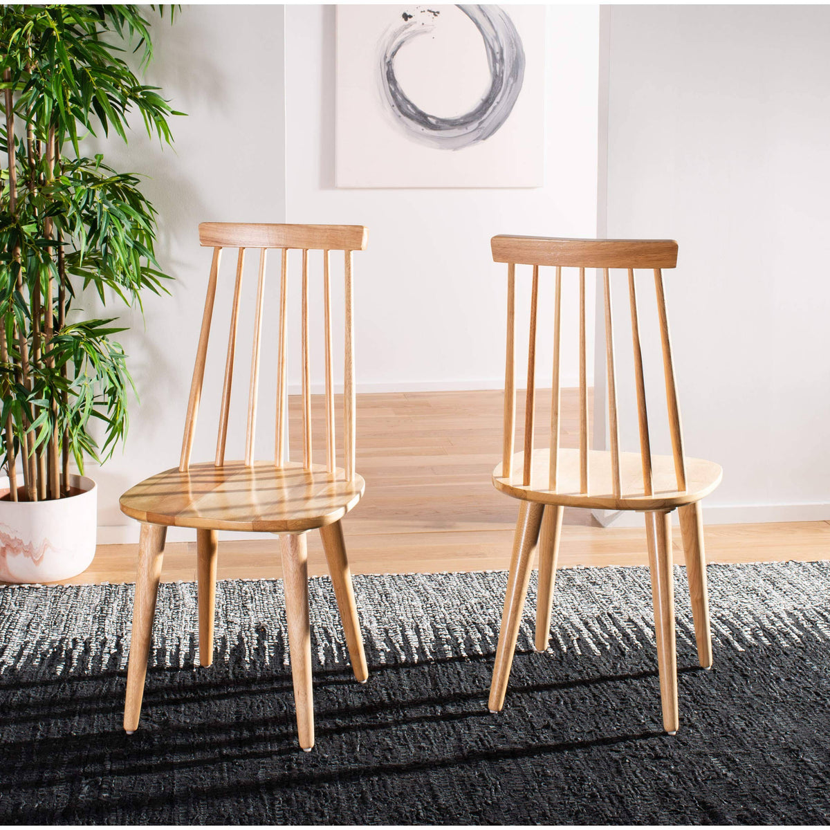 Natural Spindle Side Chair, Set of 2 R8730