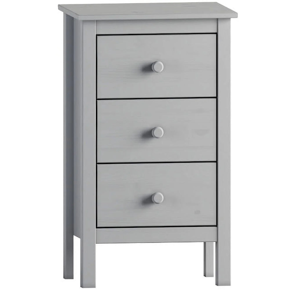 White 3 Drawer Extra Tall Nightstand S288713