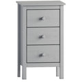 White 3 Drawer Extra Tall Nightstand S288713