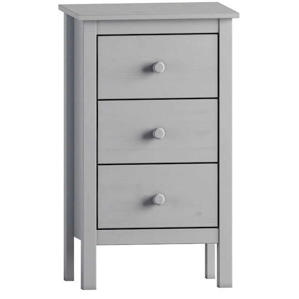 White 3 Drawer Extra Tall Nightstand S288713