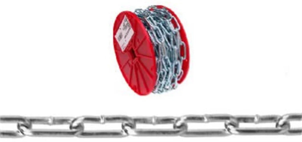 Straight Link Coil Chain 50' Electro-Galvanized M959977