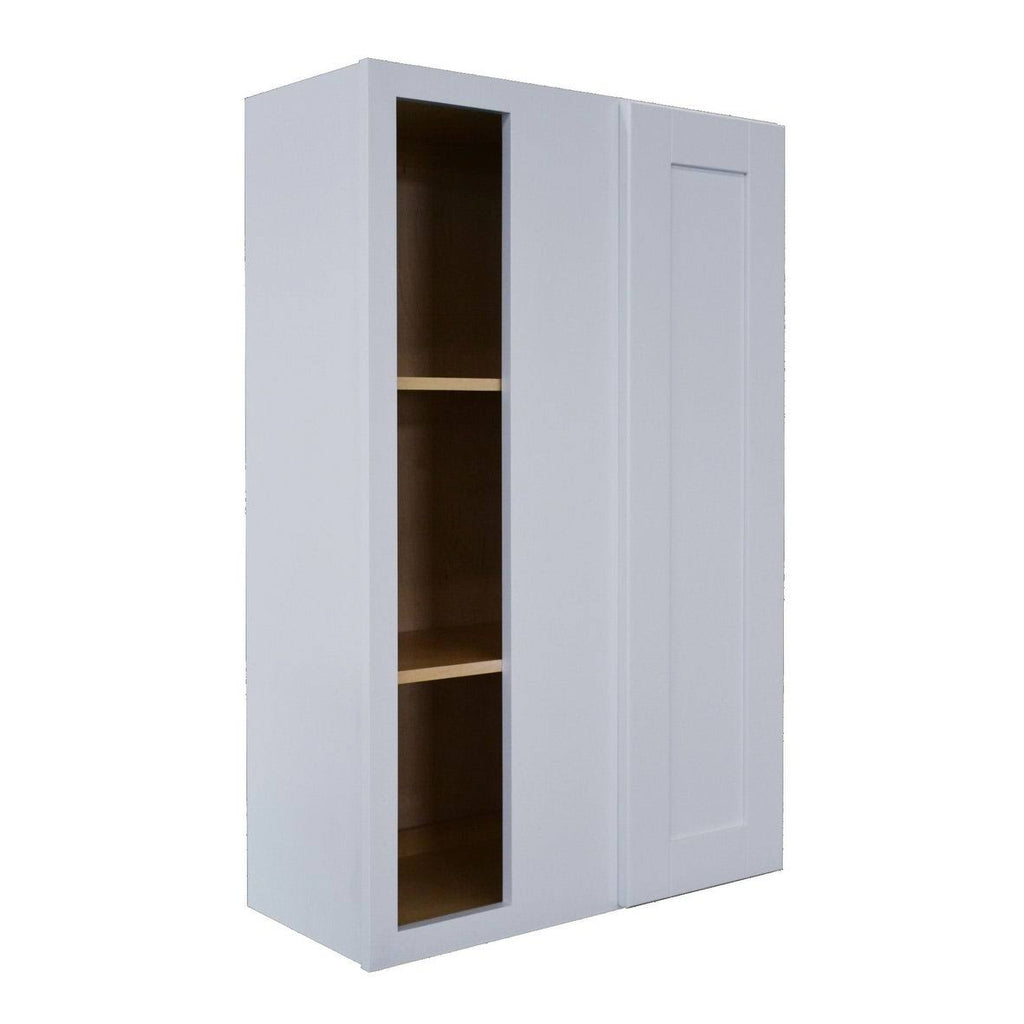 White Blind Corner Wall Cabinet W667