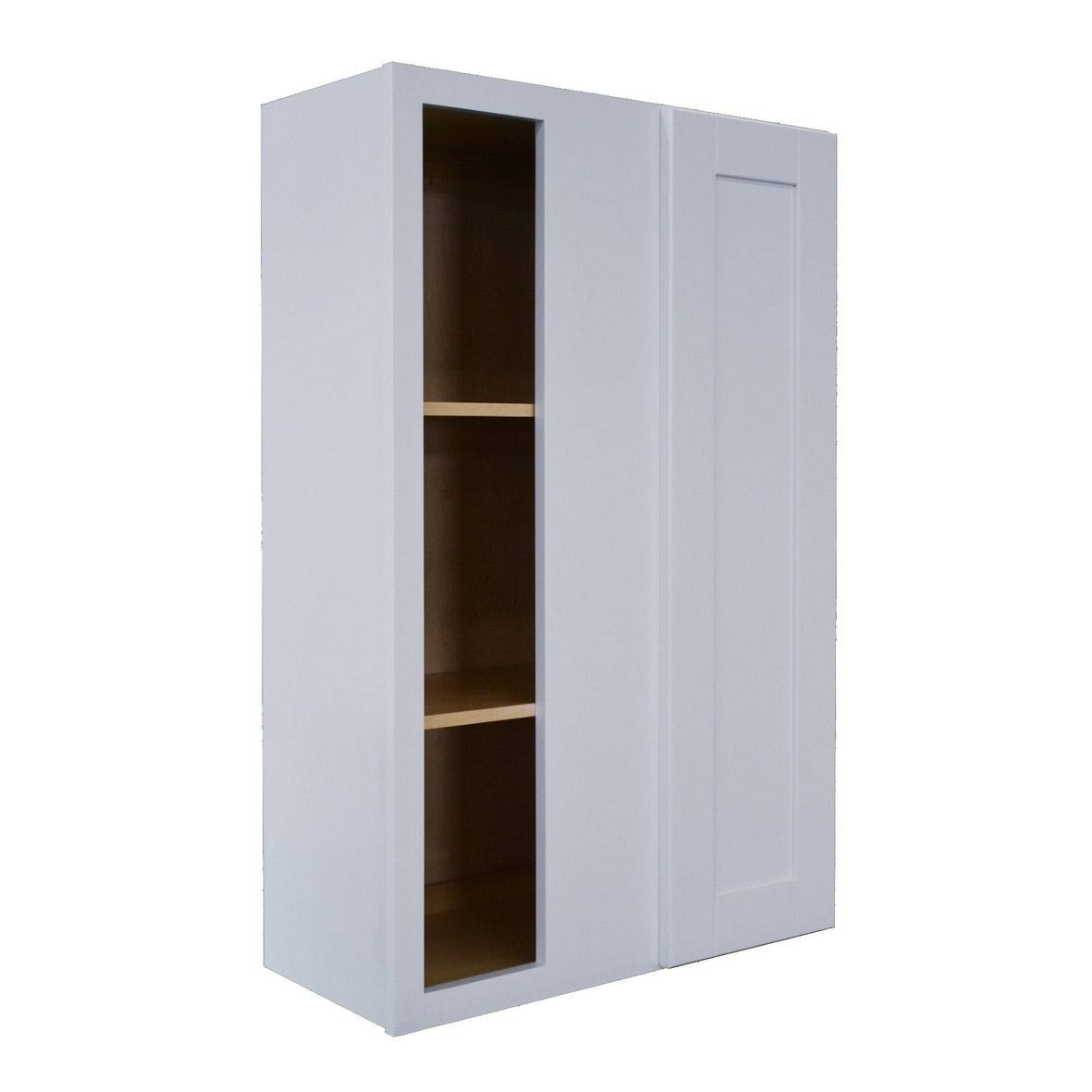 White Blind Corner Wall Cabinet W667