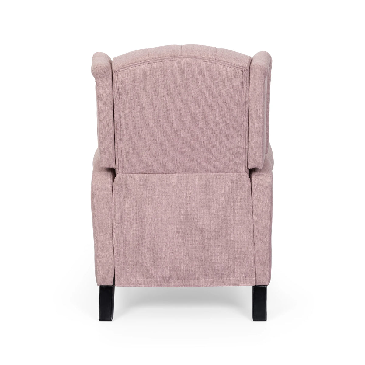 Light Blush Tufted Fabric Push Back Recliner A623741