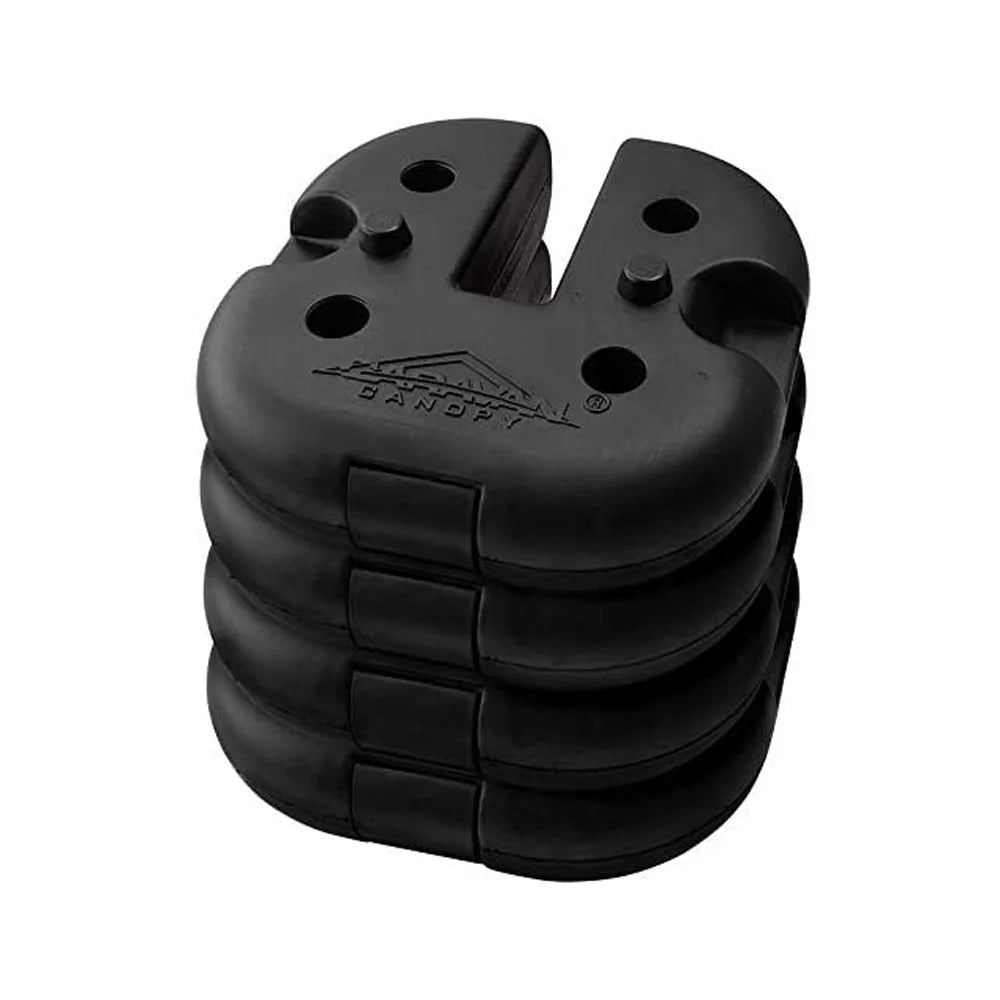 Rubber 6 Pound Cement Canopy Weight Plate, Set of 4 O46552
