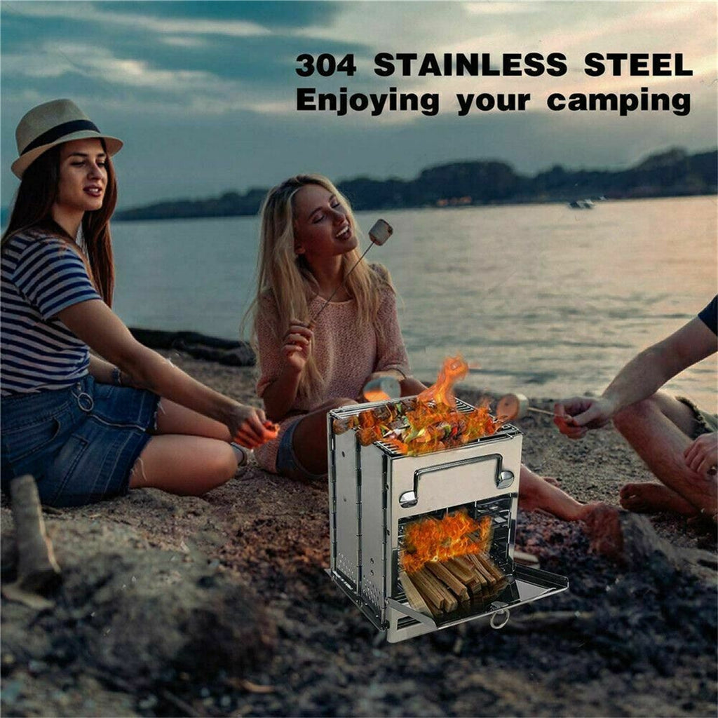 Portable Stainless Steel Wood Burning Stove X5388