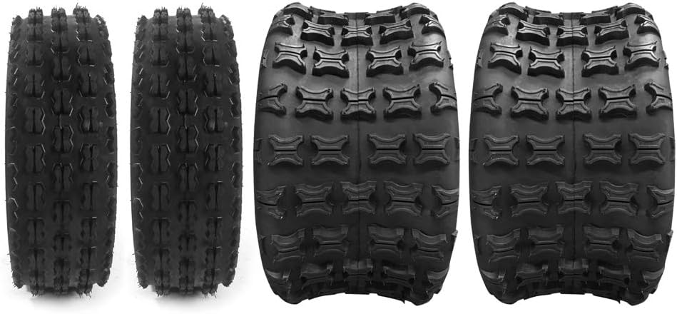 Set of 4 Sport ATV UTV Tires, 4 Ply, Tubeless O154792