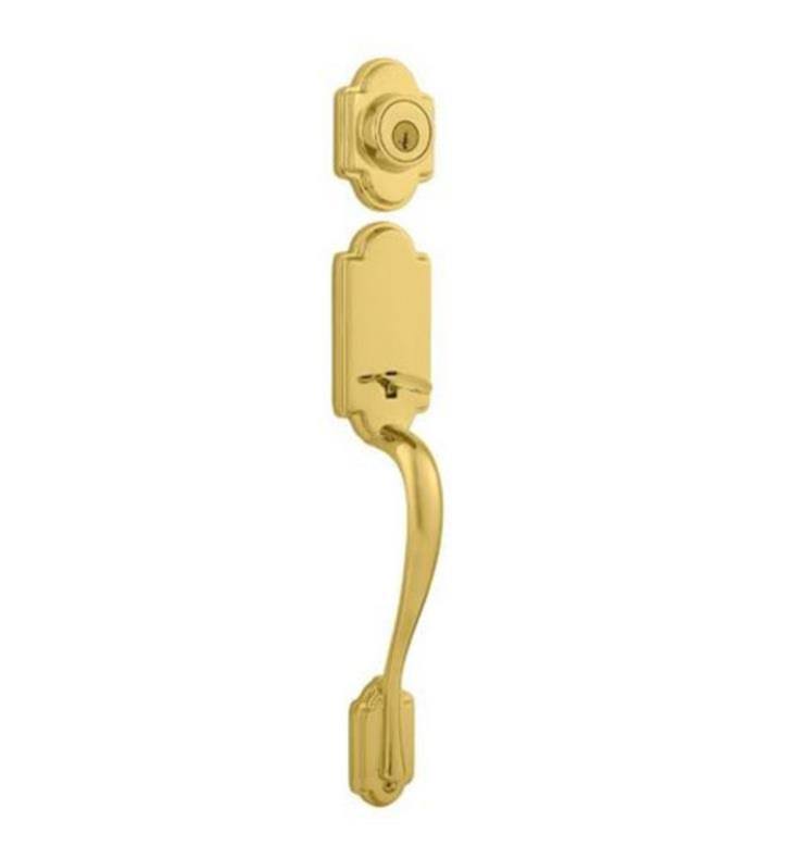 Satin Nickel Single Cylinder Exterior Handleset B7844