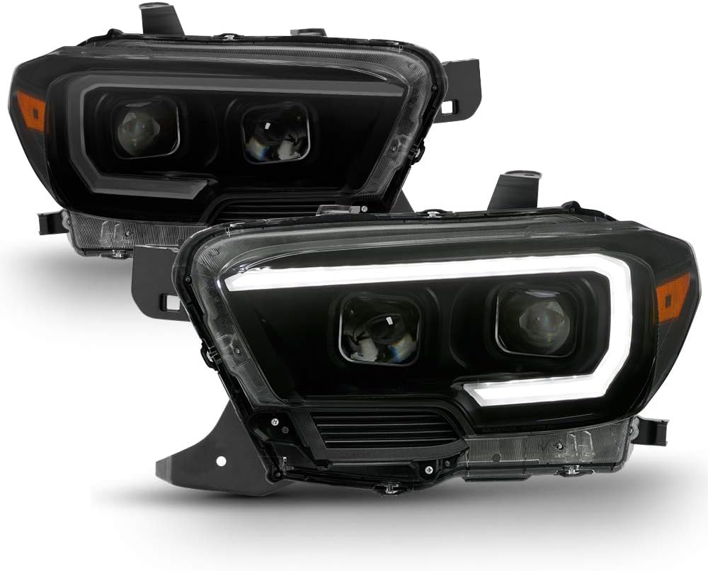 Black Smoked LED Sequential DRL Headlamps S525391