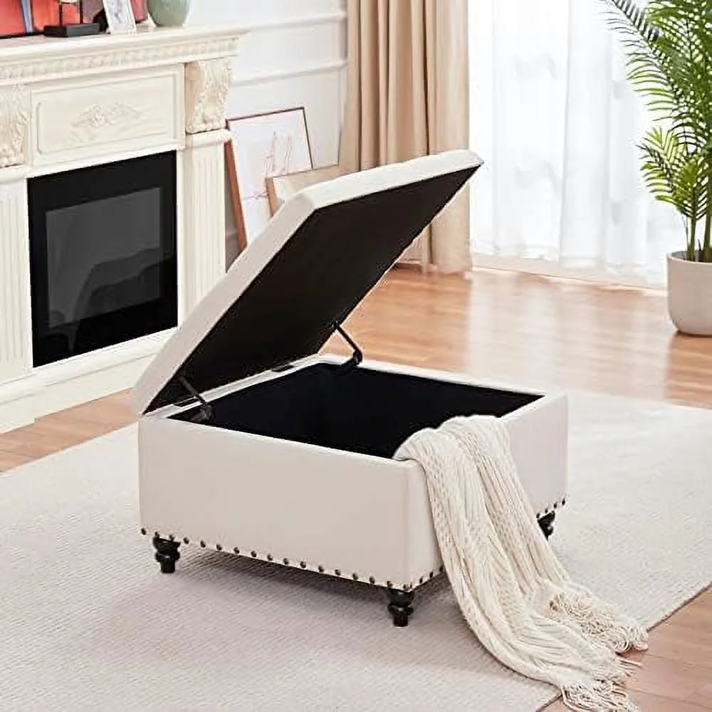 Square Tufted Ottoman F936427
