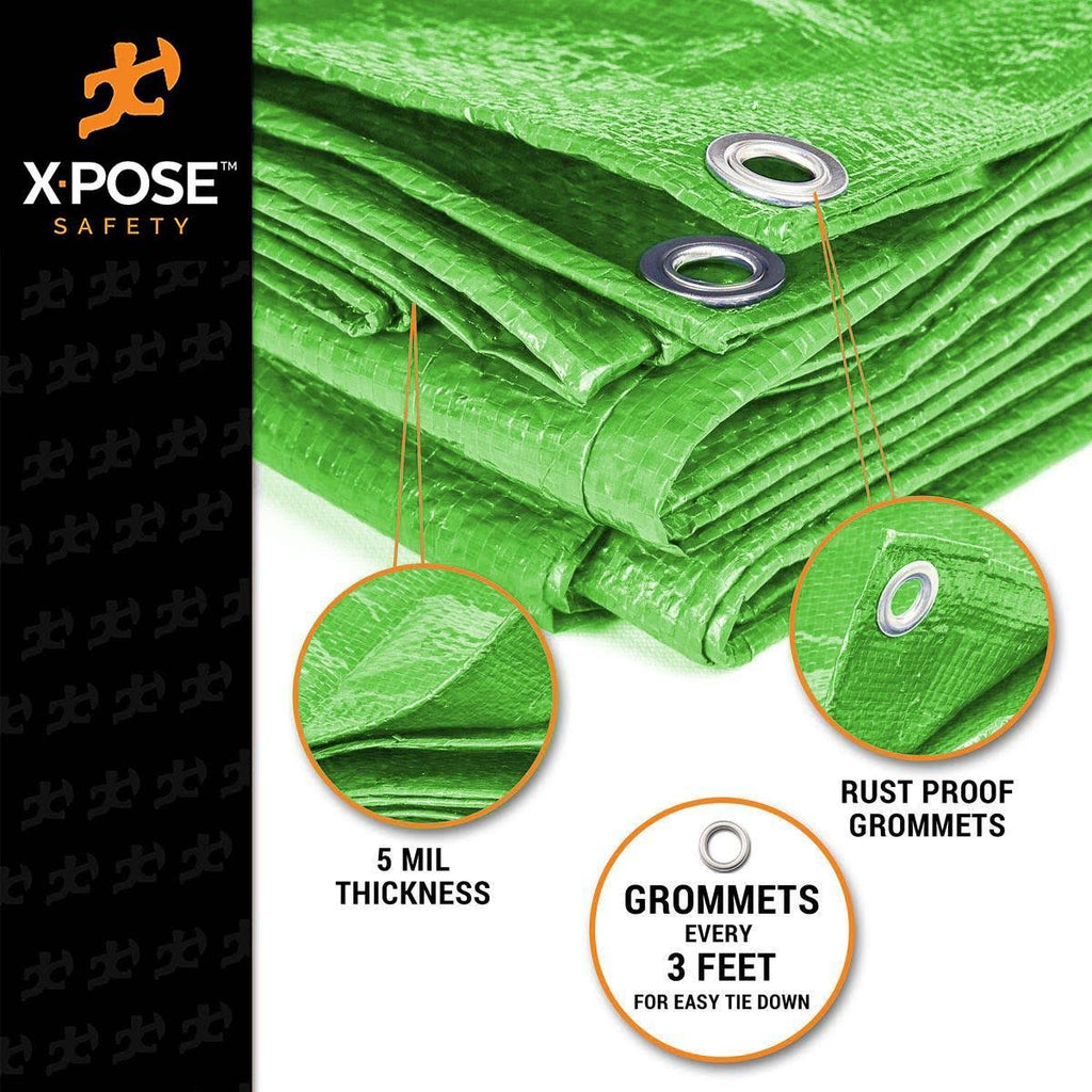 Green Poly Tarps 15 x 20 - Case of 6 R2770