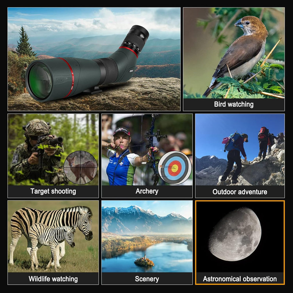20-60x85mm ED Spotting Scope with Smartphone Adapter V145