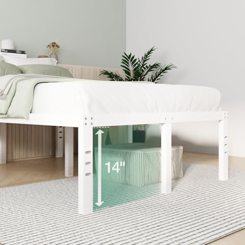 Full Size 14 Inch Metal Platform Bed Frame with Storage H778818