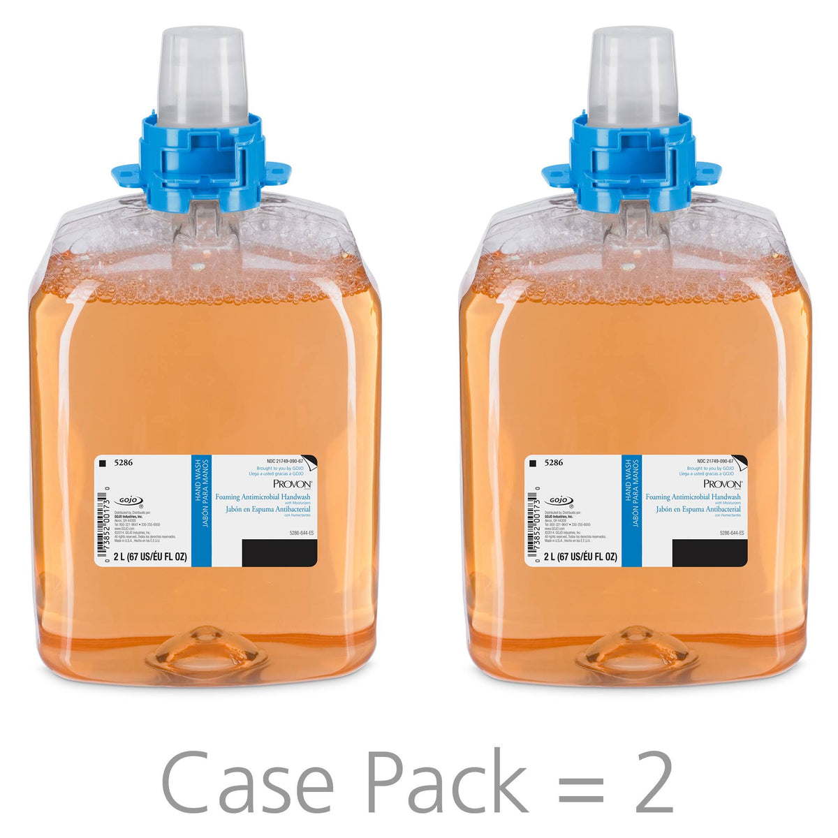 Foaming Antimicrobial Handwash, 2000 mL, 2/Case Z151543