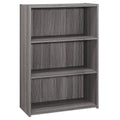 Grey Composite Bookcase with 3 Shelves T1825