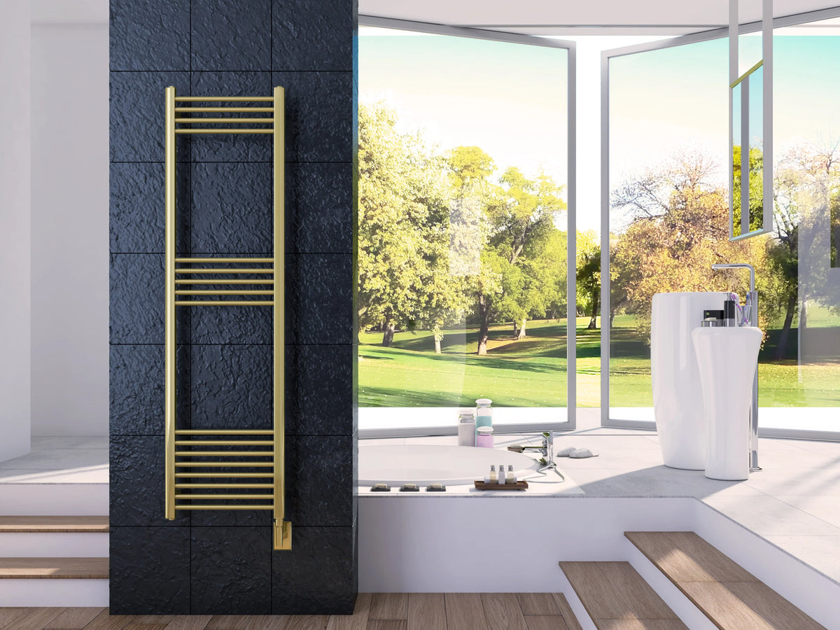 Wall Mounted Electric Towel Warmer in Gold A107
