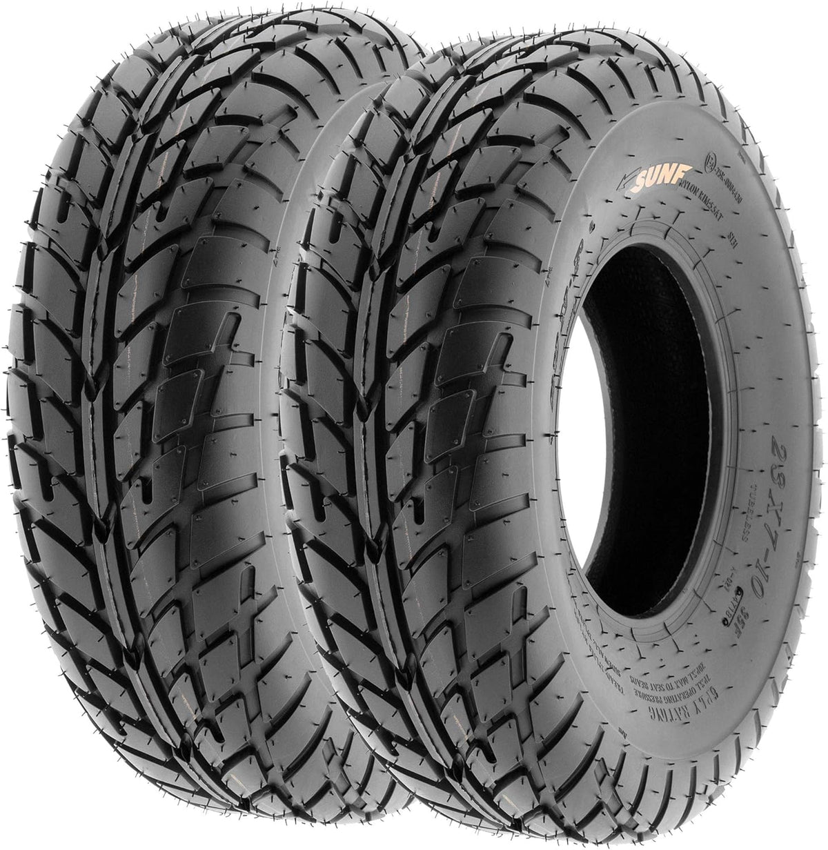 Pair of 2 ATV UTV Tires 19x6-10, 6 PR, Tubeless O88652