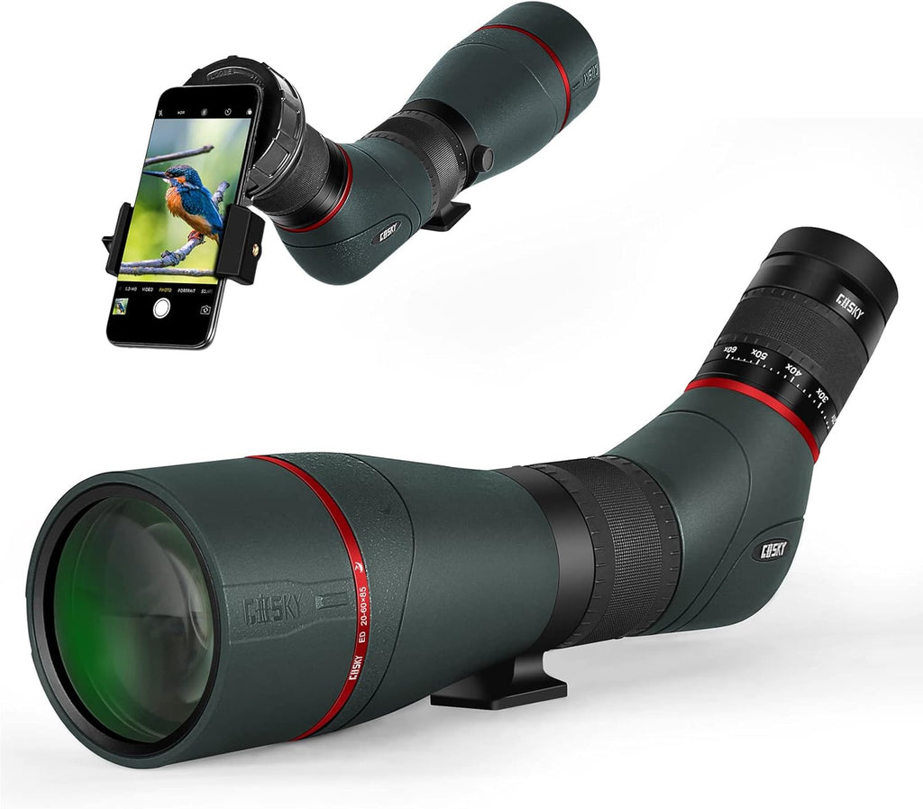 20-60x85mm ED Spotting Scope with Smartphone Adapter V145