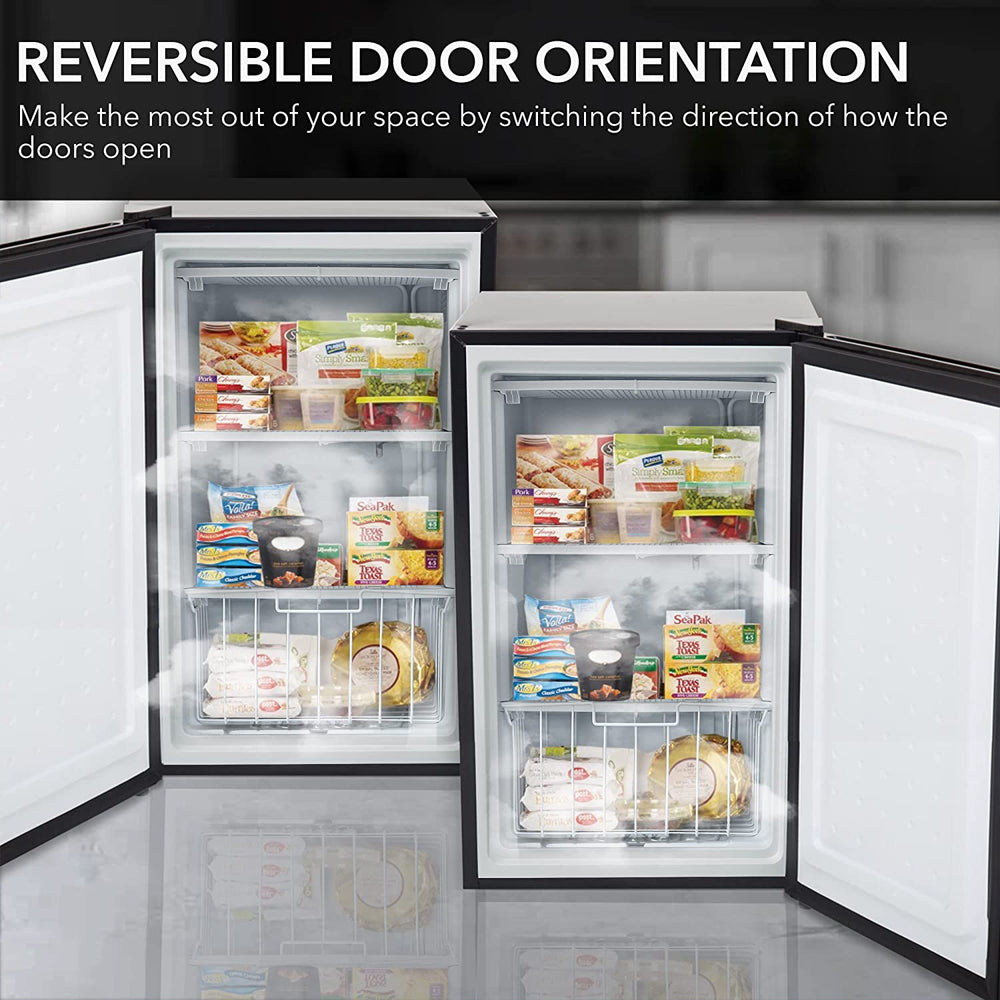 3.0 Cubic Feet Upright Freezer with Lock Black U405347