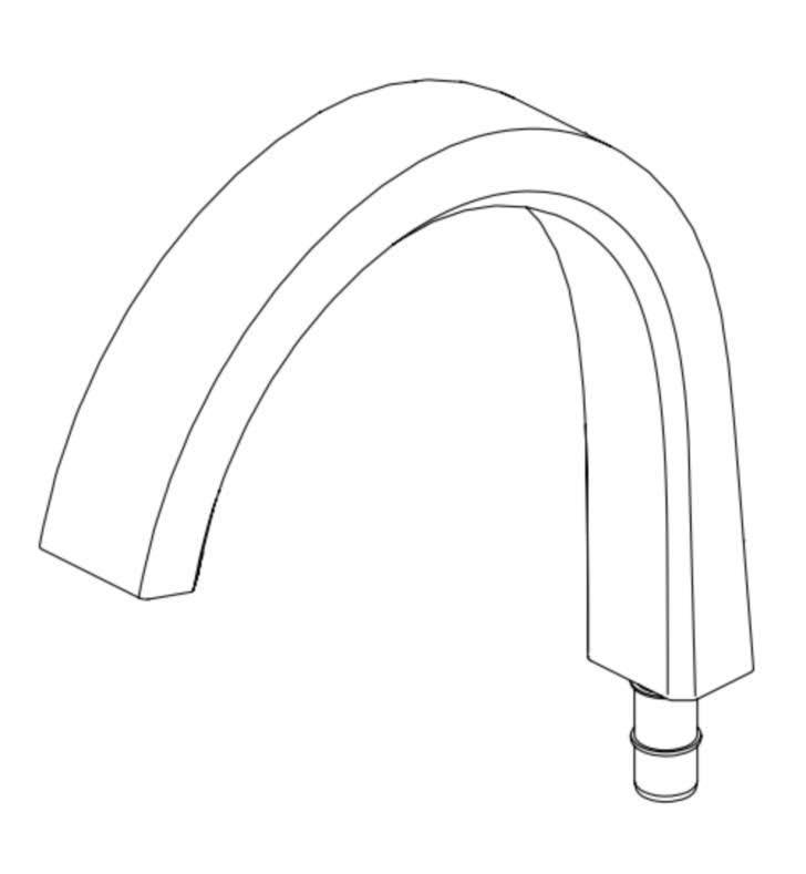 Black Stainless Kitchen Spout Assembly E8596