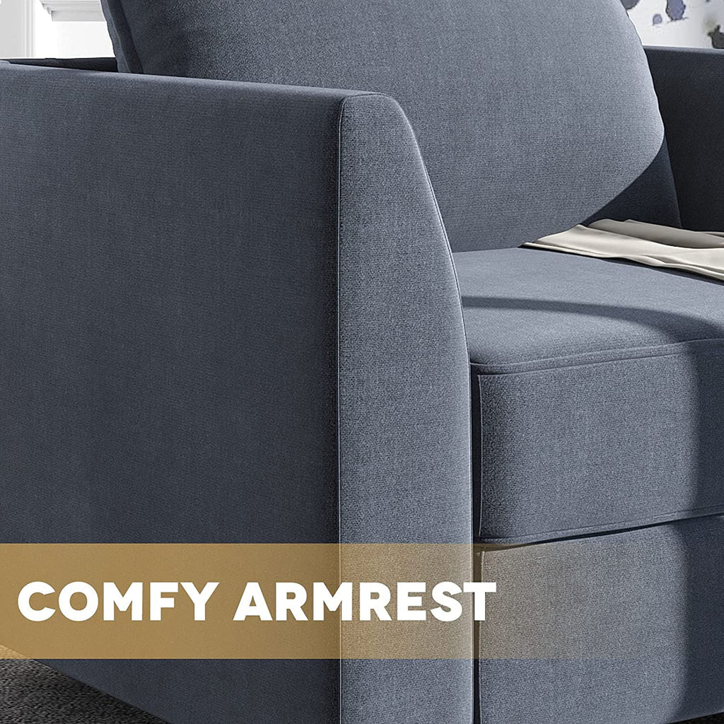 Bluish Gray 3-Seater Sectional Sofa L961333