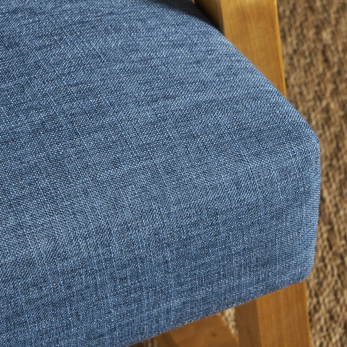 Muted Blue Fabric Rocking Chair W148