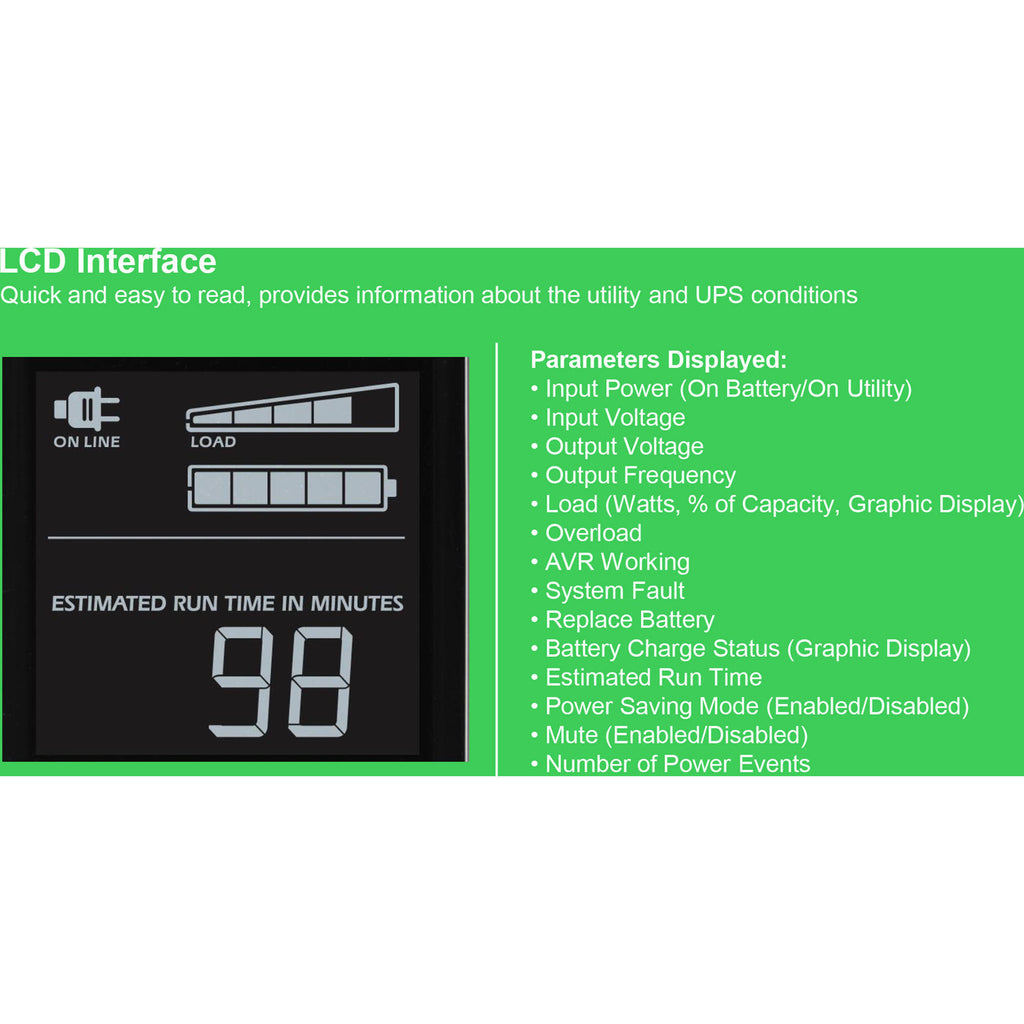 850VA Battery Back-Up System Black B211451