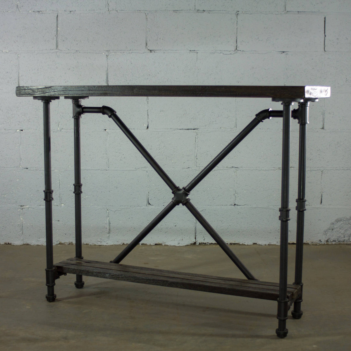 Bronze Industrial Console Table A331134