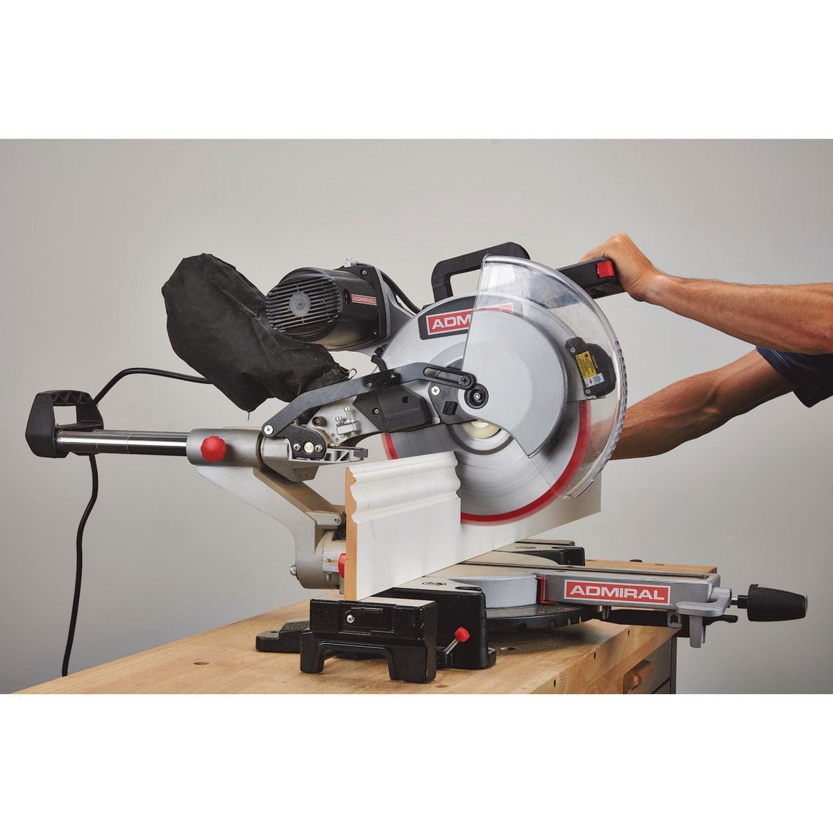 12 in. Dual-Bevel Sliding Compound Miter Saw with LED and Laser Guide S73465