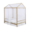 Twin Canopy Bed in Gold I591