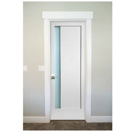 Satin Etch Glass Slab Door V1874