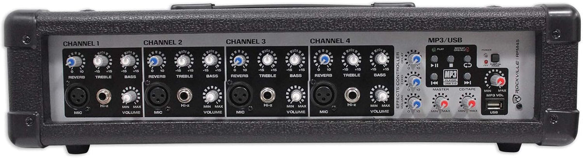 2000w Powered 4 Channel Mixer Stereo Amplifier with Bluetooth O284706