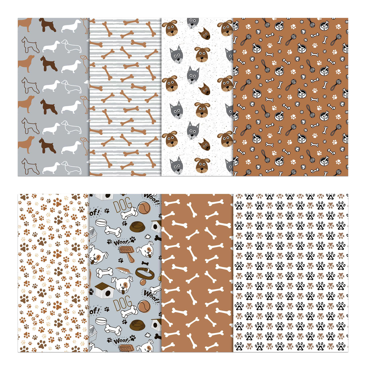 8 Pc 100% Cotton Pre-Cut Quilting Fabric Q1356
