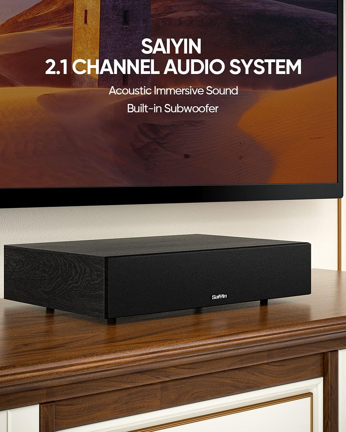 2.1 CH Sound Bar with Built-In Subwoofer and Bluetooth H353073