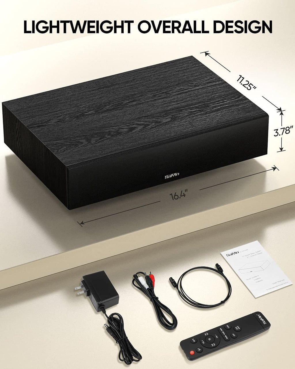 2.1 CH Sound Bar with Built-In Subwoofer and Bluetooth H353073