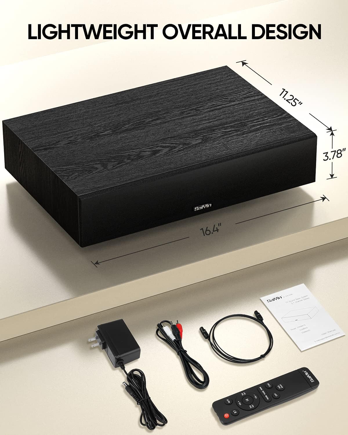 2.1 CH Sound Bar with Built-In Subwoofer and Bluetooth H353073