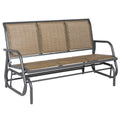 Brown Mesh Outdoor Glider Bench E33713