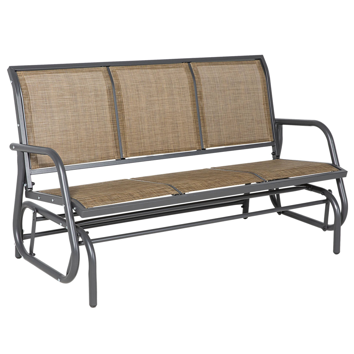Brown Mesh Outdoor Glider Bench E33713